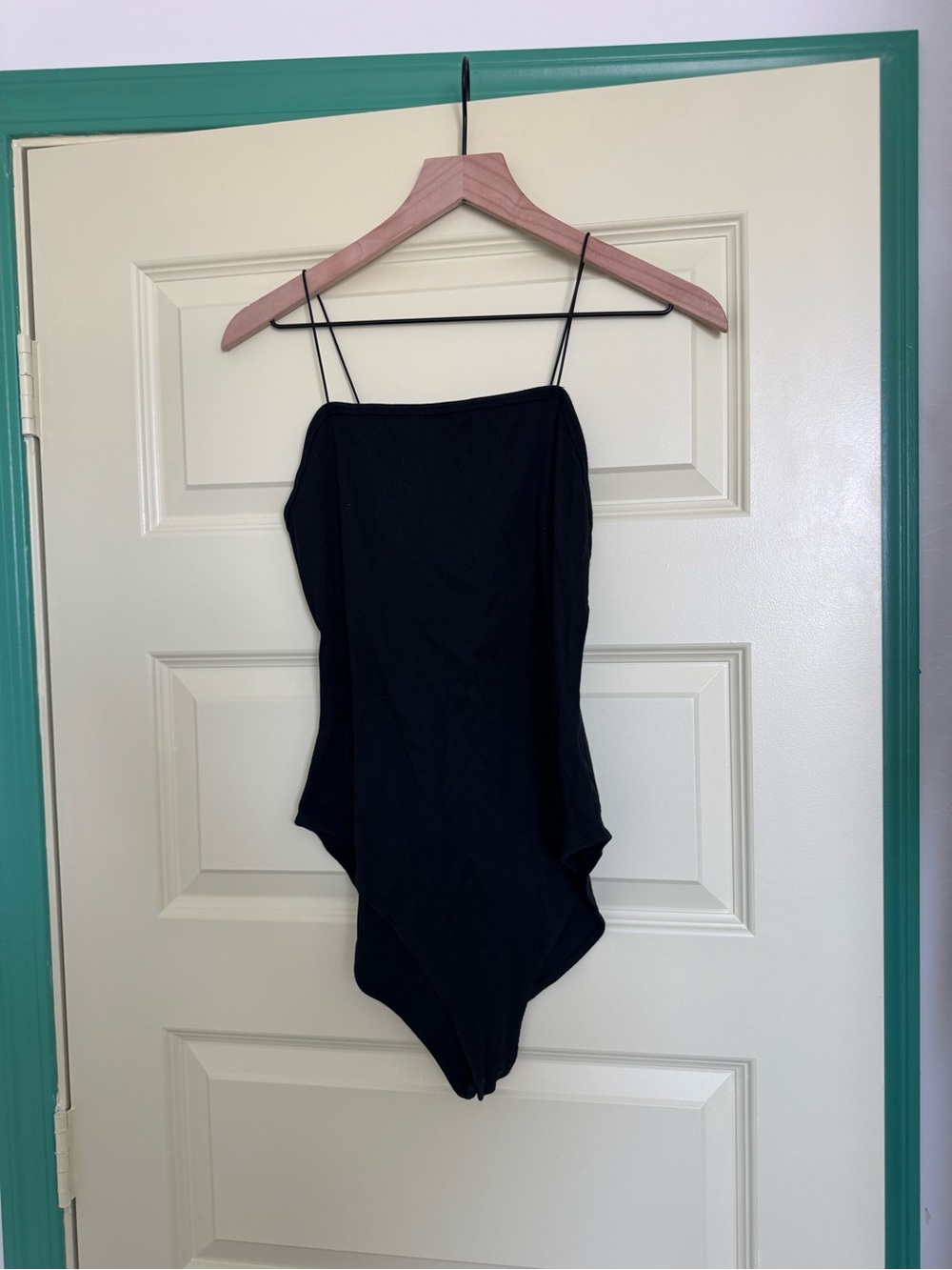 wild fable Black Slim Spaghetti-Strap Bodysuit